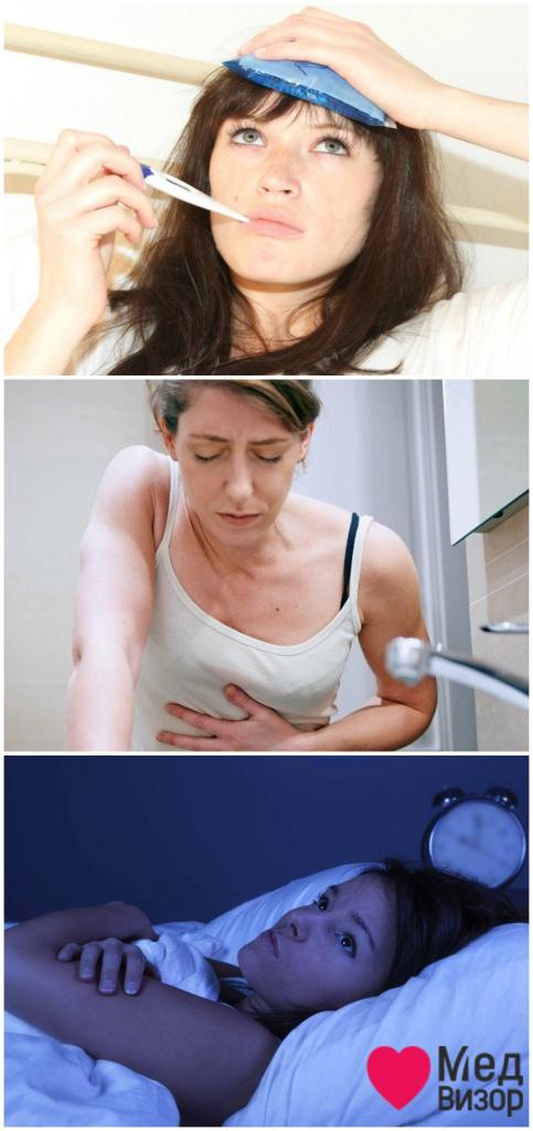 Симптомы дисменории: температура 37-38; тошнота и рвота; проблемы со сном. Болит спина внизу понос