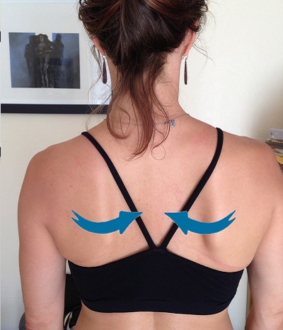 Сведение лопаток – упражнение от боли в спине