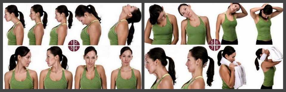 Упражнения для шеи Гимнастика для шеи